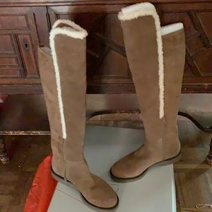 Sole Society Over the Knee Boots w/faux fur